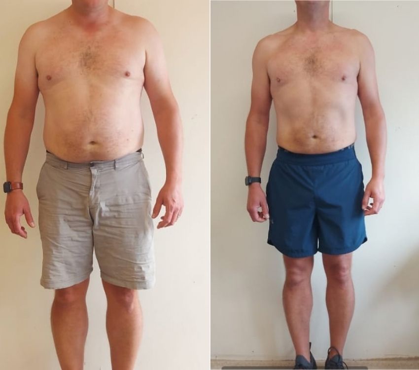 Simon relieved stress with exercise